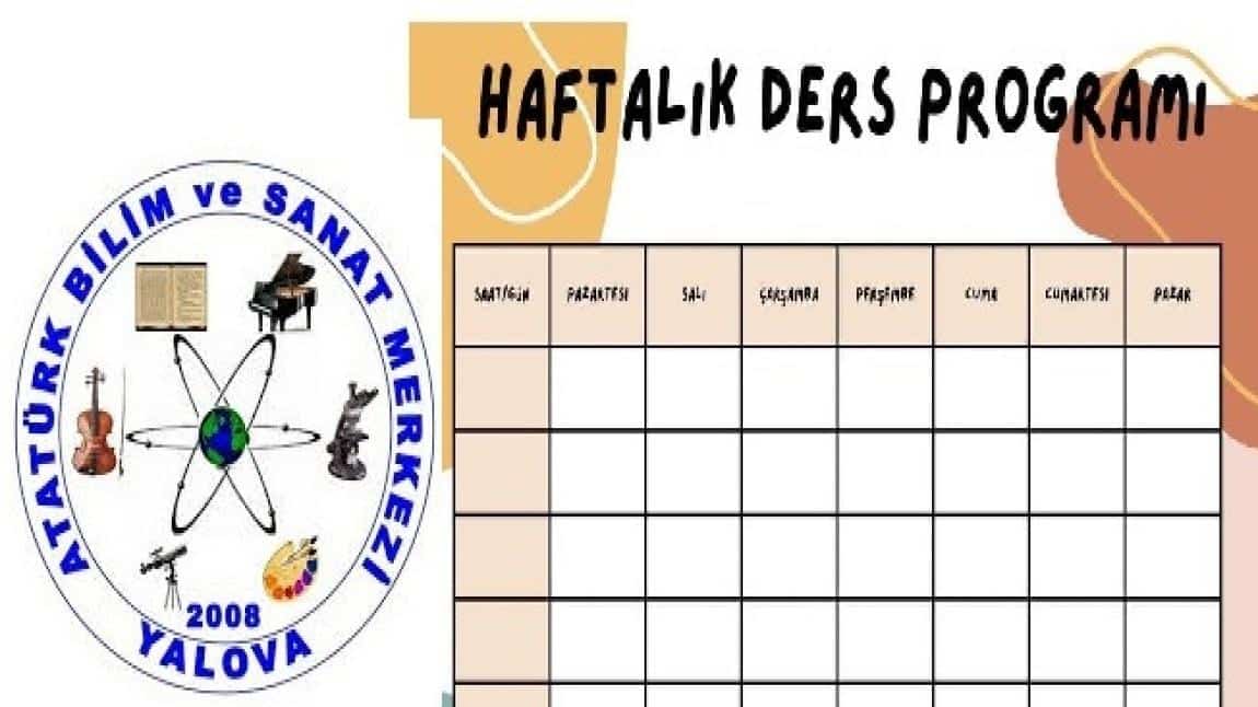 Haftalık Etkinlik Programı